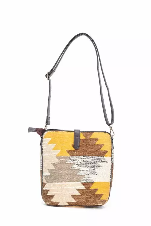 Easy Zip Cotton Shoulder Bag