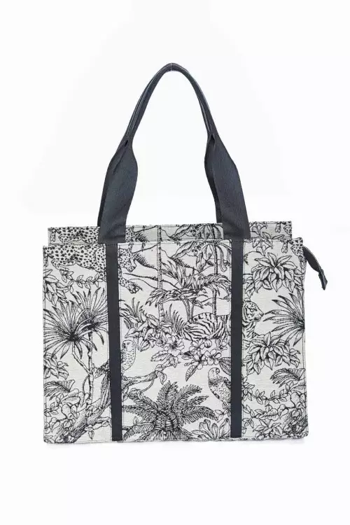 Jacquard Bloom Shoulder Bag