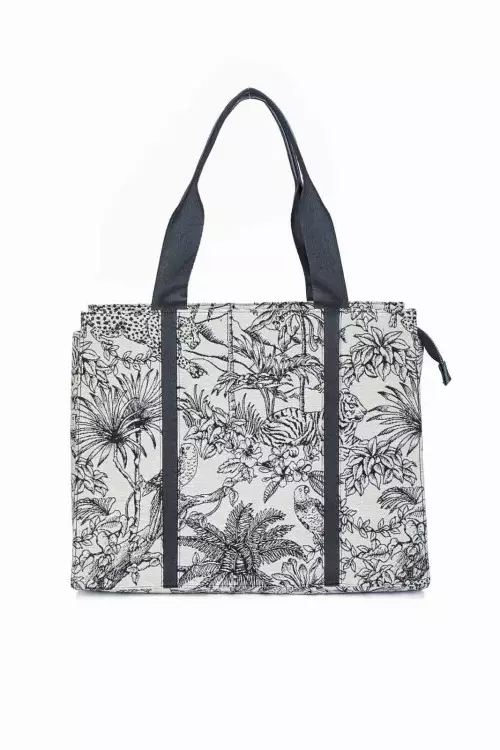 Jacquard Bloom Shoulder Bag